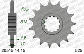 Pignone AFAM 20515NR-15 Passo 525 Con Gomma Antirumore HONDA CB 600 F HORNET 1998  -2006